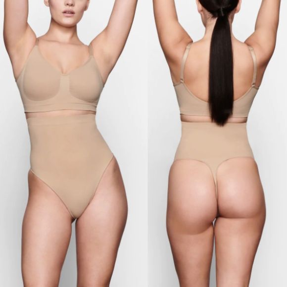 SKIMS Other - SKIMS Seamless Sculpt High Waisted Thong Womens Shapewear Compression Size L/XL